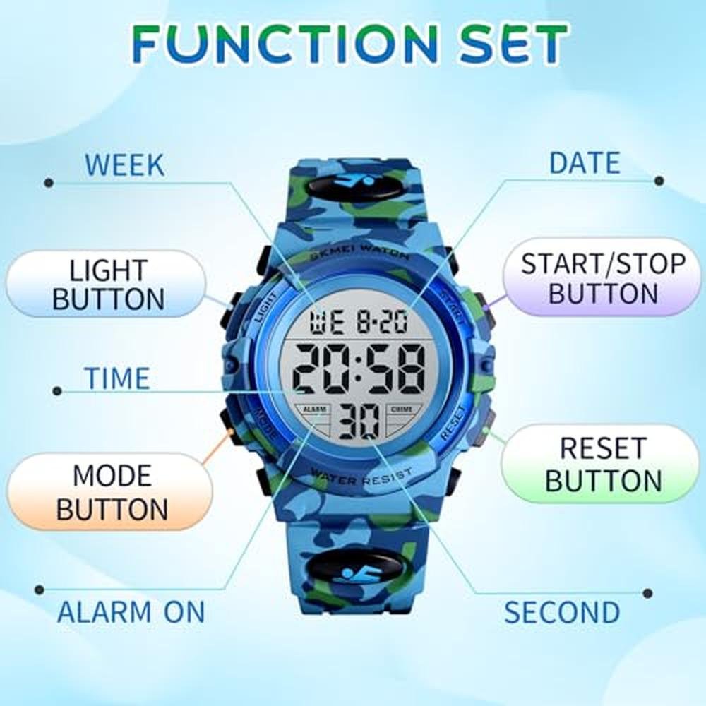Kids Dayllon Digital Watch: Dayllon Kids Watch 50m – In Use
