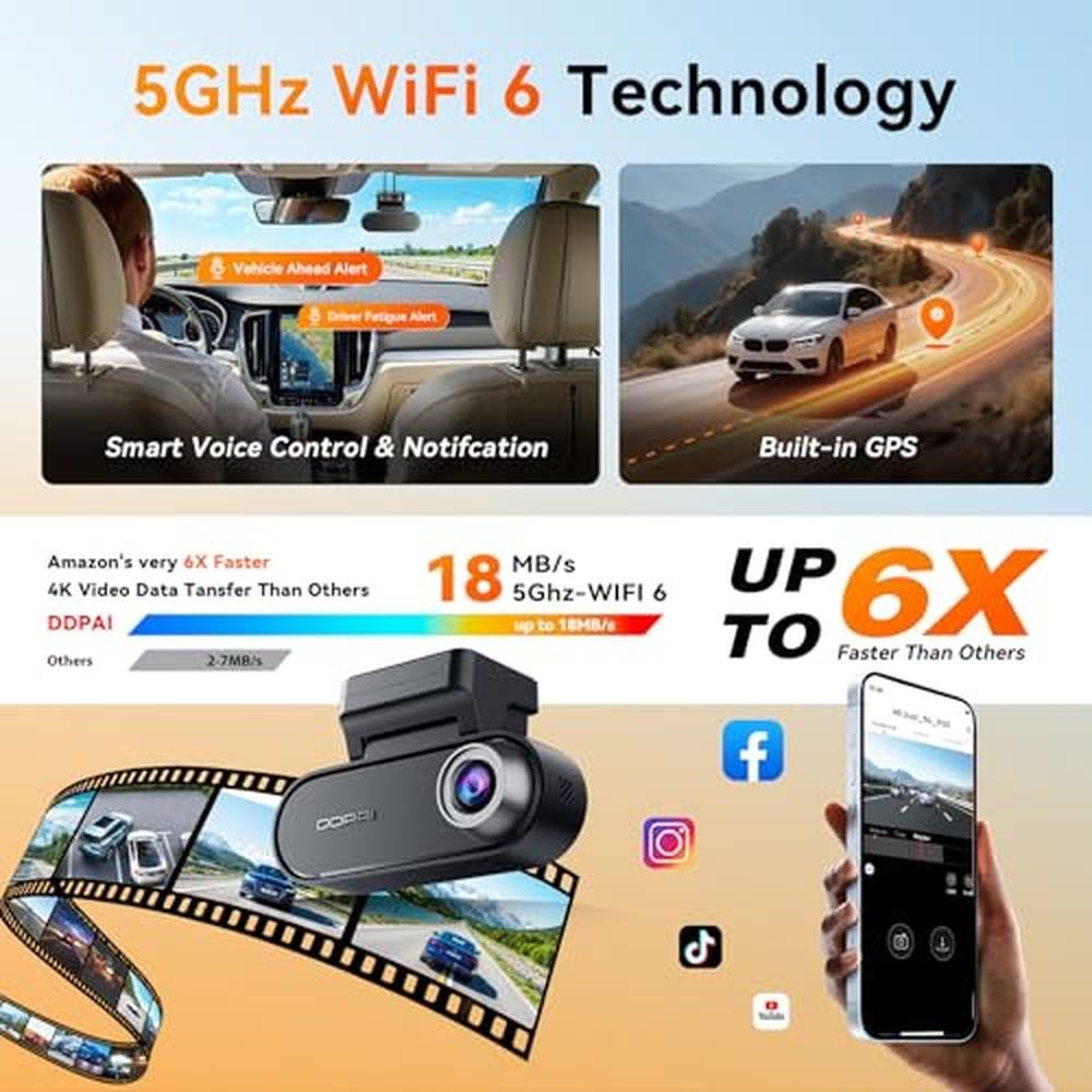 DDPAI 4K Dash Cam Front and Rear – Packaging