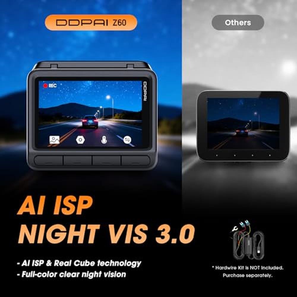 DDPAI 4K Dash Cam Front and Rear – Packaging