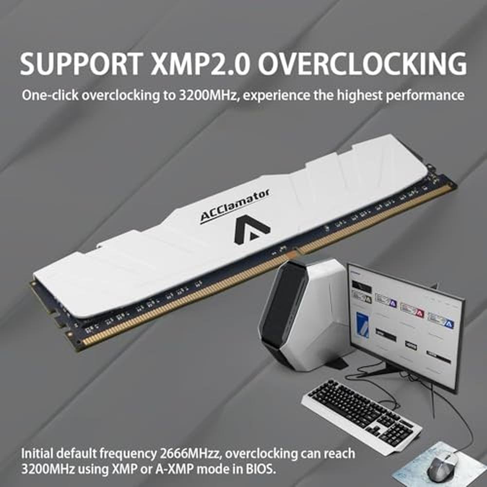 DDR4 RAM 32GB (2x16GB) 3200MHz PC4-25600 XMP CL18 1.35V – Close-up Detail