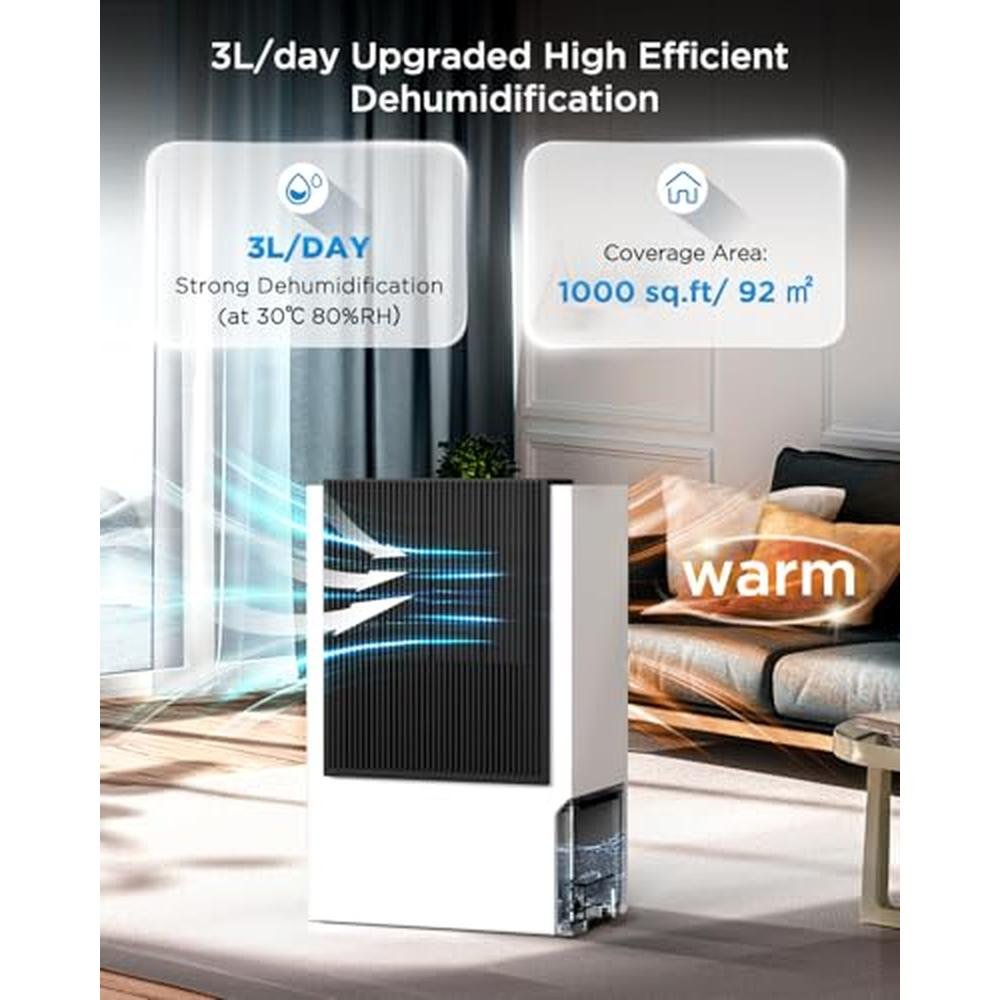 Dehumidifier Basement: EasyAcc 2024 10X Fast – Close-up Detail