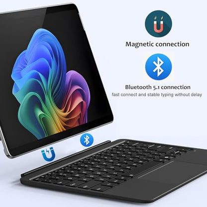 Magnetic Bluetooth Keyboard Cover for Surface Pro 12" 1st – In Use