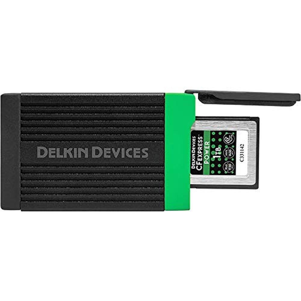 Delkin Devices: Delkin USB 3.2 CFexpress Type B Card Reader – Side View