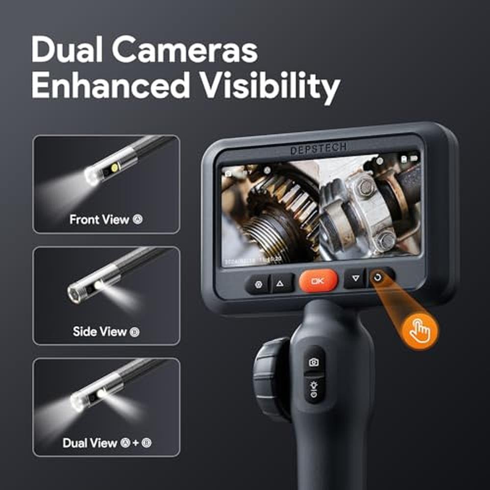 Depstech Camera: DEPSTECH 10FT Articulating Endoscope – Side View