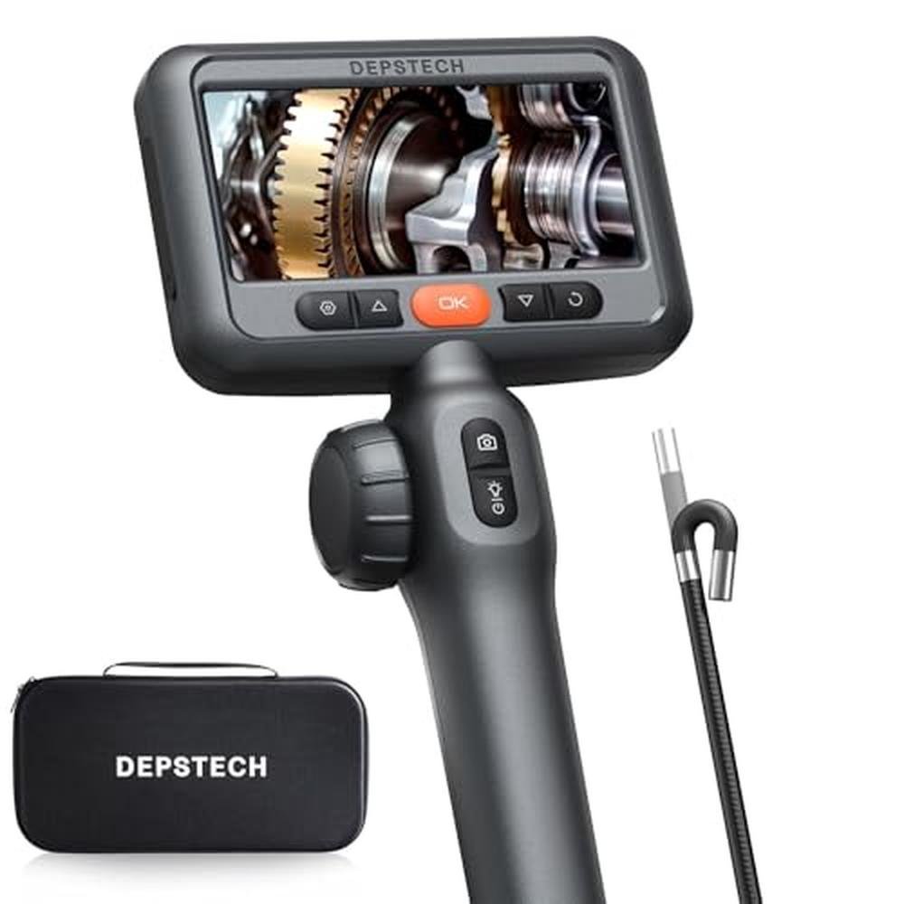 Depstech Camera: DEPSTECH 210 Two-Way Articulating Borescope – Front View