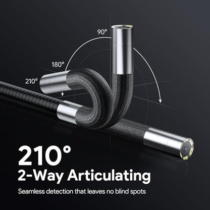Depstech Camera: DEPSTECH 210 Two-Way Articulating Borescope – Side View