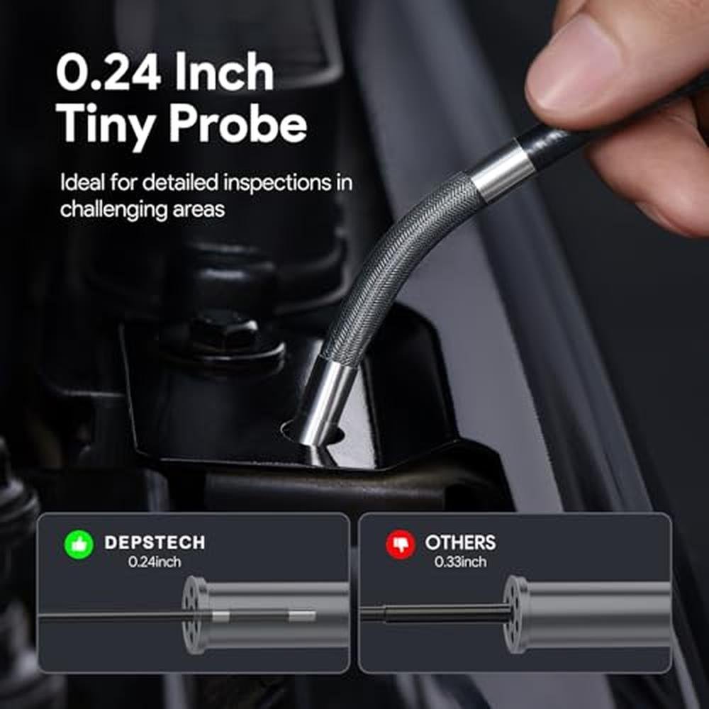 Depstech Camera: DEPSTECH 210 Two-Way Articulating Borescope – In Use