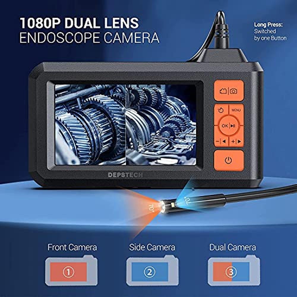 DEPSTECH Dual Lens Industrial Endoscope – Side View
