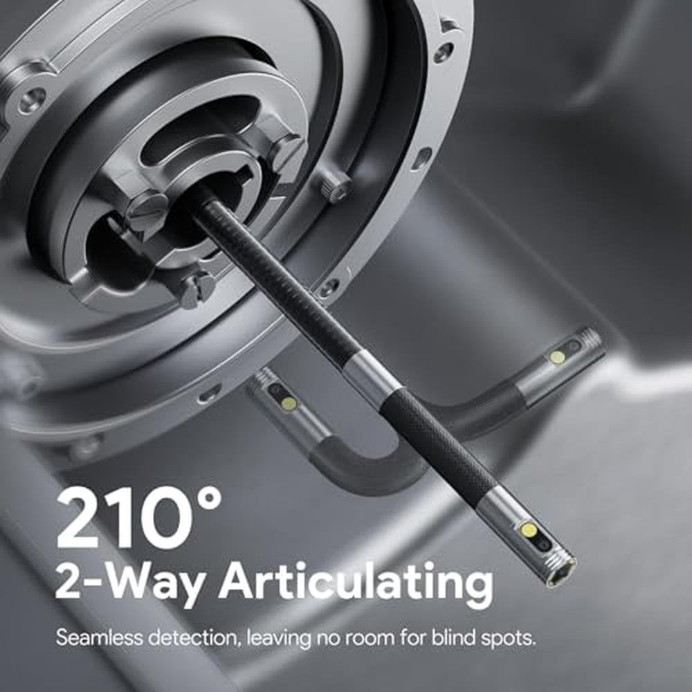DEPSTECH Dual Lens Articulating Borescope Camera – Side View