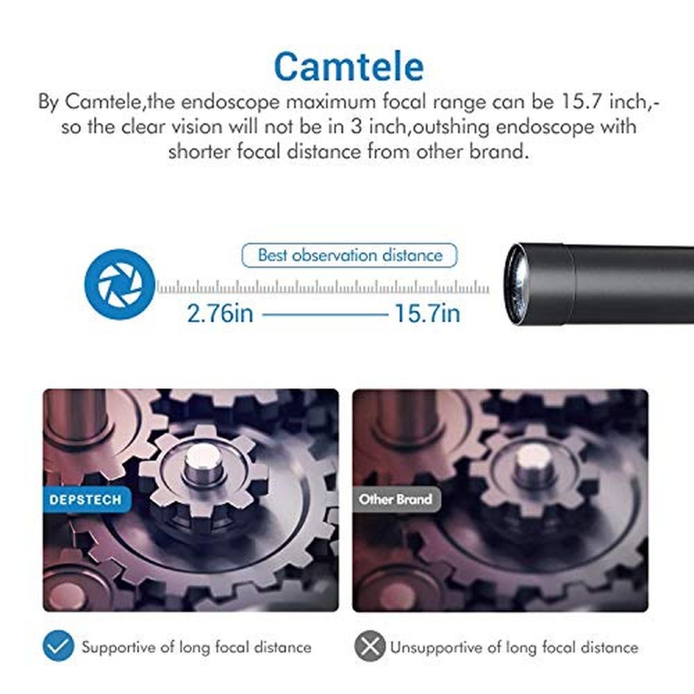 Camera Depstech: Depstech WiFi Endoscope 8.0MP HD – Side View