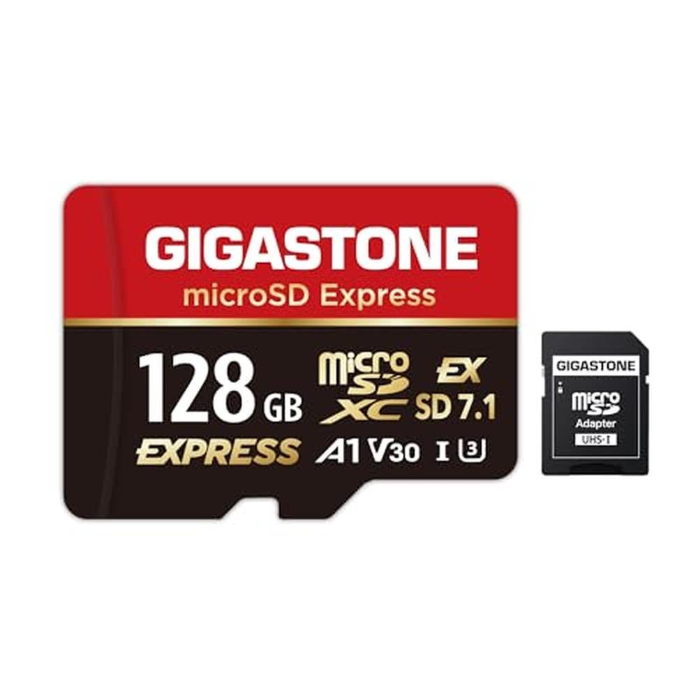 Switch Express: GIGASTONE 128GB microSDXC Express Memory – Front View