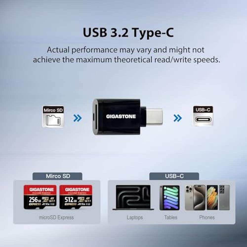 MicroSD Express Card: GIGASTONE 1TB Designed for Switch 2 – Packaging