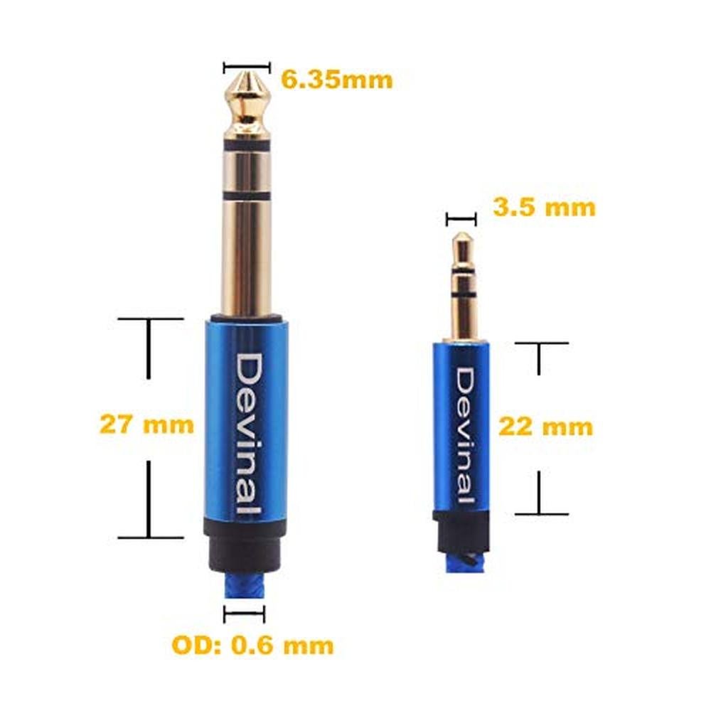 3.5mm Cable: Devinal 1/4 Inch to 3.5mm Stereo Cable – Packaging
