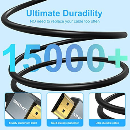 DGHUMEN 8K HDMI Cable: Ultra High Speed 48Gbps HDMI 2.1 – Close-up Detail