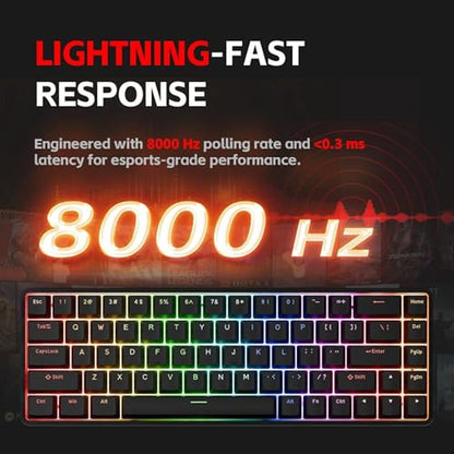 DIERYA DK68-C: 60% Gaming HE Keyboard – Close-up Detail