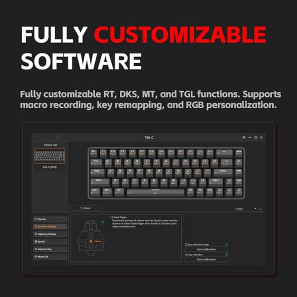 DIERYA DK68-C: 60% Gaming HE Keyboard – Packaging