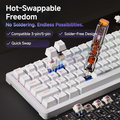 DIERYA DK81E 75% Mechanical Gaming Keyboard – Close-up Detail