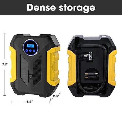 Digital Air Compressor: Portable Tire Inflator – Close-up Detail