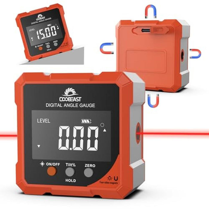Digital Angle Finder: Coobeast Nivel Digital Level with – Front View
