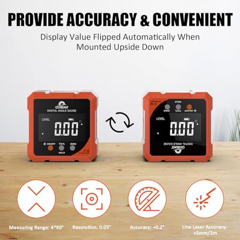 Digital Angle Finder: Coobeast Nivel Digital Level with – In Use