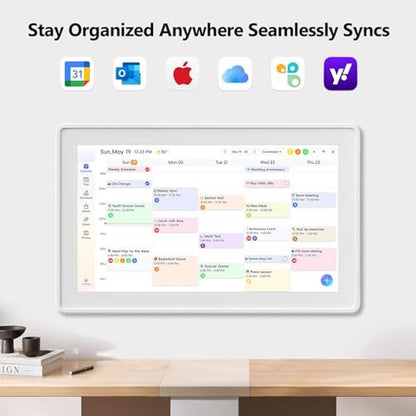 Calendar Wall: Digital Calendar 15.6 Inch Wall Planner – Side View