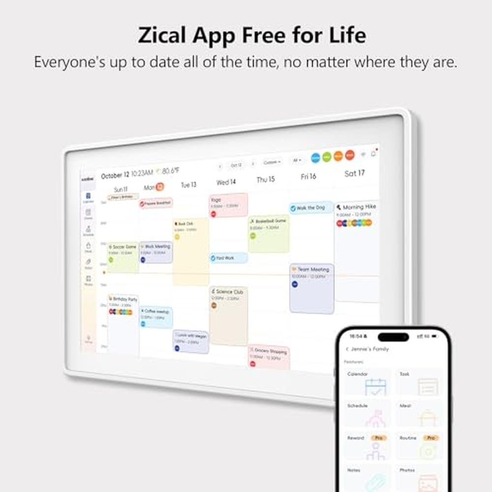 Calendar Wall: Digital Calendar 15.6 Inch Wall Planner – In Use