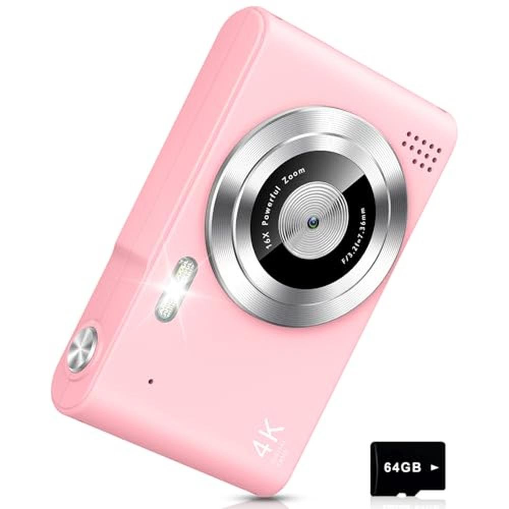 Digital Camera: USA Warehouse UHD 4K 48MP Point and Shoot – Front View