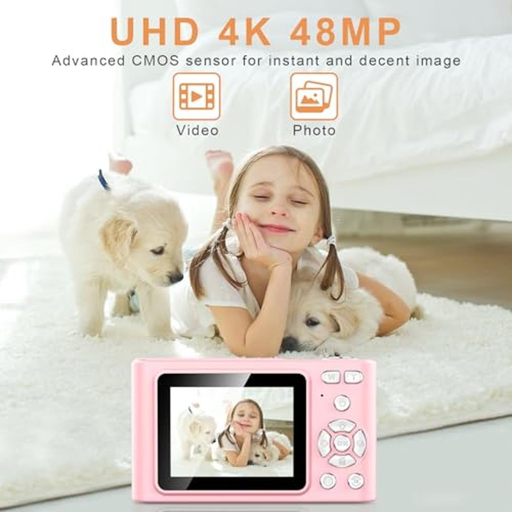 Digital Camera: USA Warehouse UHD 4K 48MP Point and Shoot – Side View
