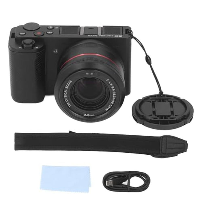 Camera Digital: 5K 72MP 30FPS HDR DSLR Camera with 3.2in – Front View