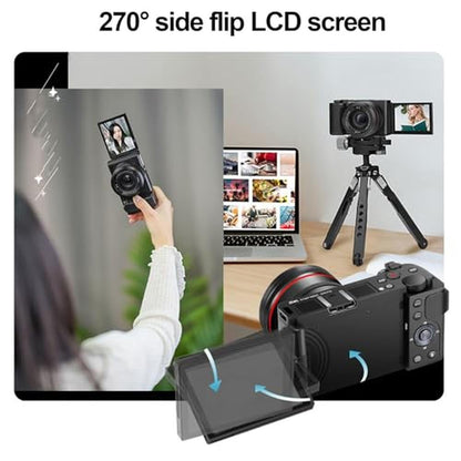 Camera Digital: 5K 72MP 30FPS HDR DSLR Camera with 3.2in – In Use