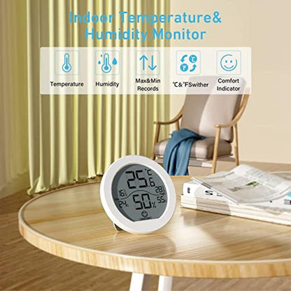 Hygrometer Digital: SECRUI 3 Pack Room Thermometer and – Side View