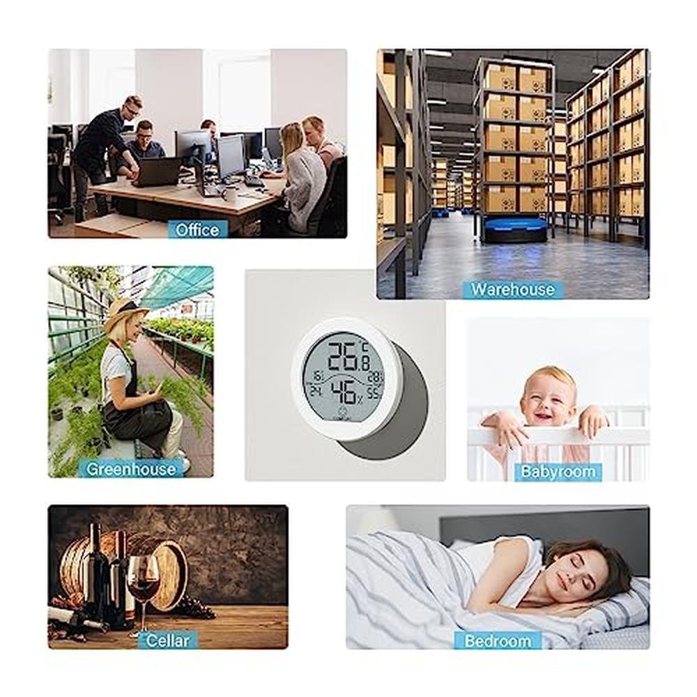 Hygrometer Digital: SECRUI 3 Pack Room Thermometer and – In Use
