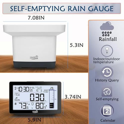 Rain Gauge: Digital Outdoor Wireless Rain Gauge with – In Use