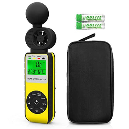 Wind Meter: Digital Anemometer Handheld Heat Stress WBGT – Front View