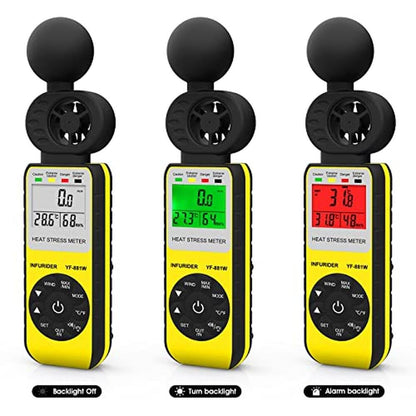 Wind Meter: Digital Anemometer Handheld Heat Stress WBGT – In Use