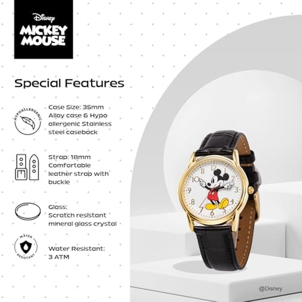Mickey Watch: Disney Mickey Moving Hands Watch Vintage – In Use