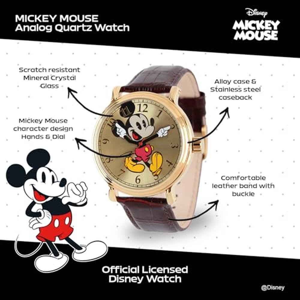Mickey Mouse: Articulating Hands Watch for Men – Side View