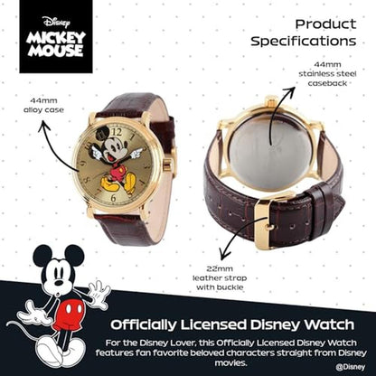 Mickey Mouse: Articulating Hands Watch for Men – Close-up Detail