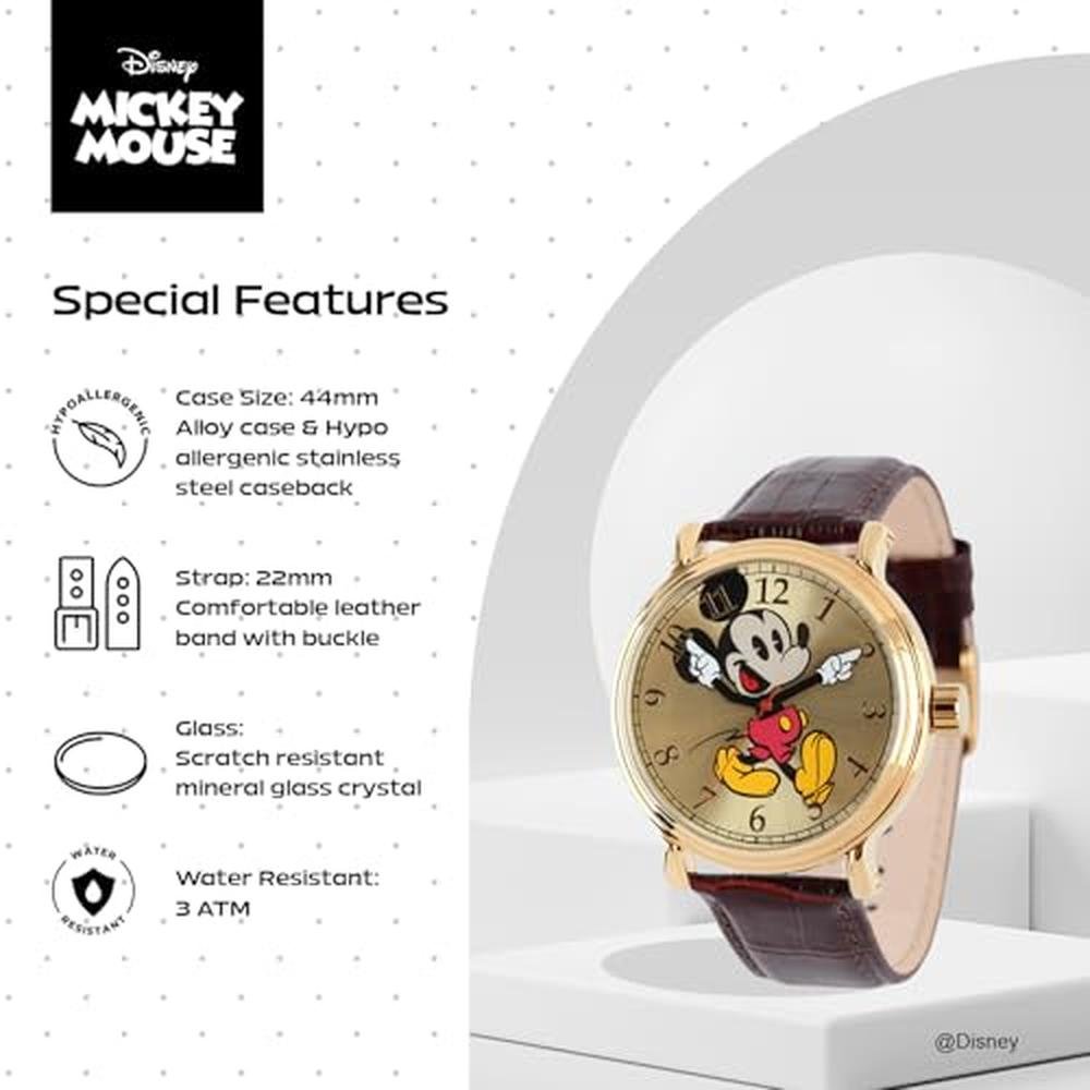 Mickey Mouse: Articulating Hands Watch for Men – In Use