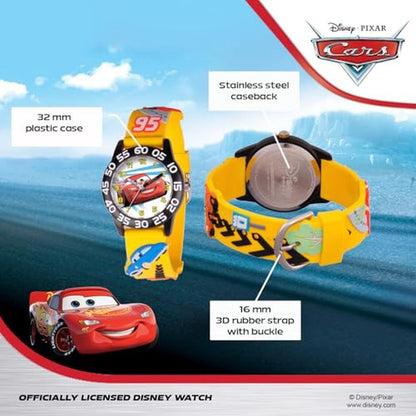 Cars Watch: Disney Pixar Cars Lightning McQueen Watch for – Close-up Detail