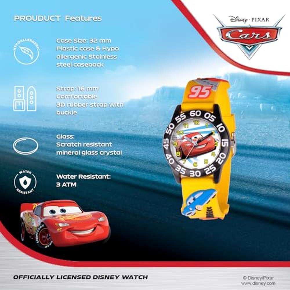 Cars Watch: Disney Pixar Cars Lightning McQueen Watch for – In Use