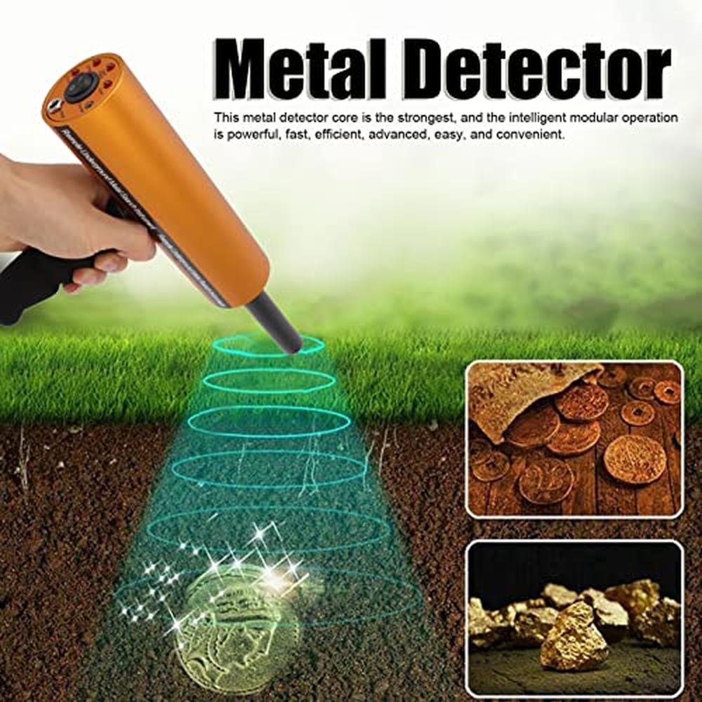 Detector Gold: Diydeg Metal Detector Handheld Intelligent – Side View