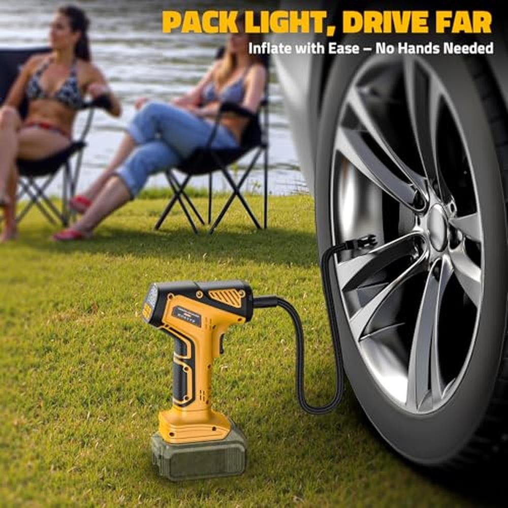 Tire Air: DIYtoolifz 150PSI Tire Inflator Portable Air – In Use