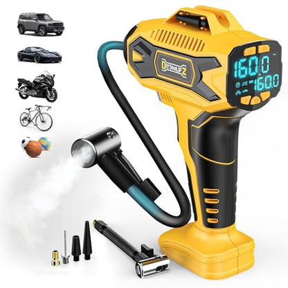 Air DIYtoolifz: DIYtoolifz Cordless Tire Inflator Air – Front View