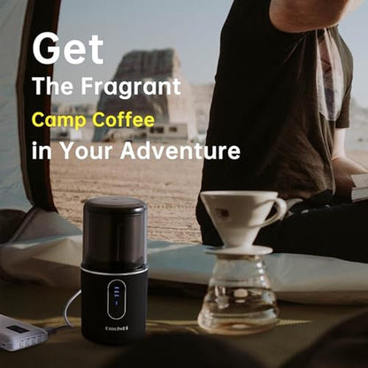 Coffee Grinder: DmofwHi Cordless Electric USB Rechargeable – Side View