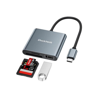 SD Card Reader: Dockteck Adapter 312MB/s Super Speed USB3.1 – Front View