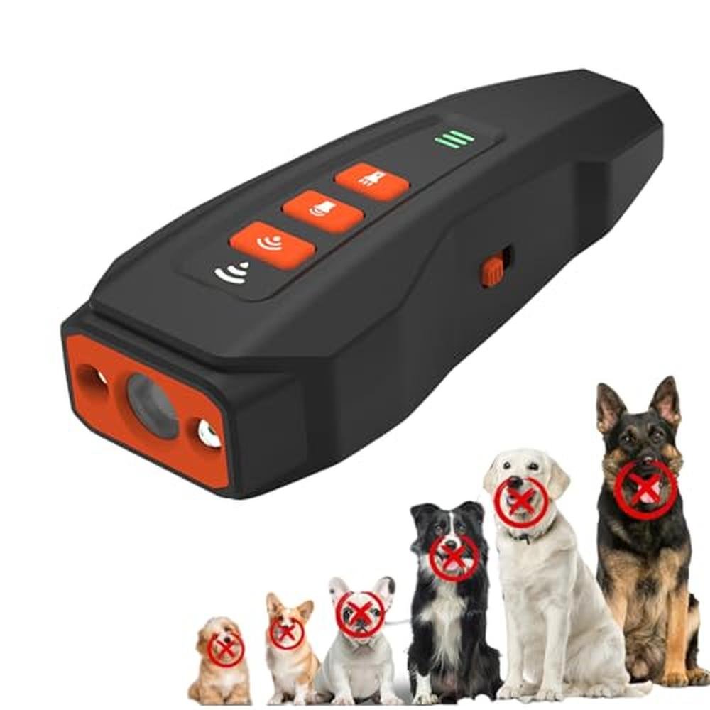 Bark Collars for Dogs: Ultrasonic Anti-Barking Device – Front View