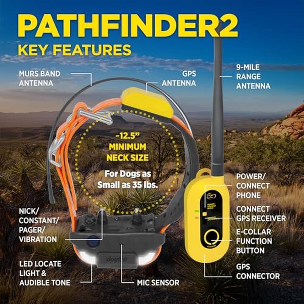 Dogtra Pathfinder 2: GPS Dog Tracker and e-Collar – Side View