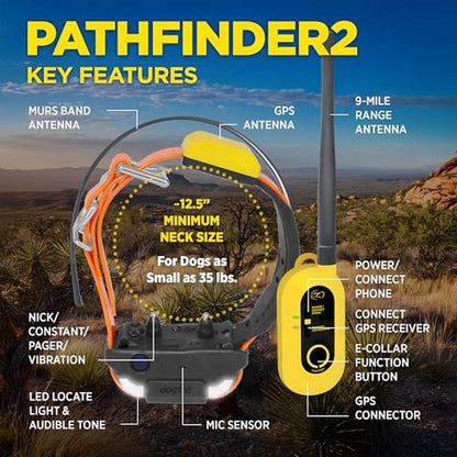 Dogtra Pathfinder 2: GPS Dog Tracker and e-Collar – Side View