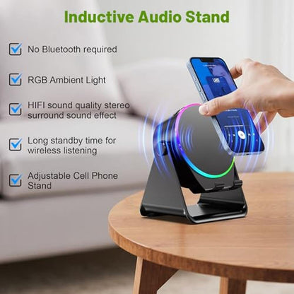 Speaker Phone: Dohelly Wireless Induction Speaker Phone – Close-up Detail